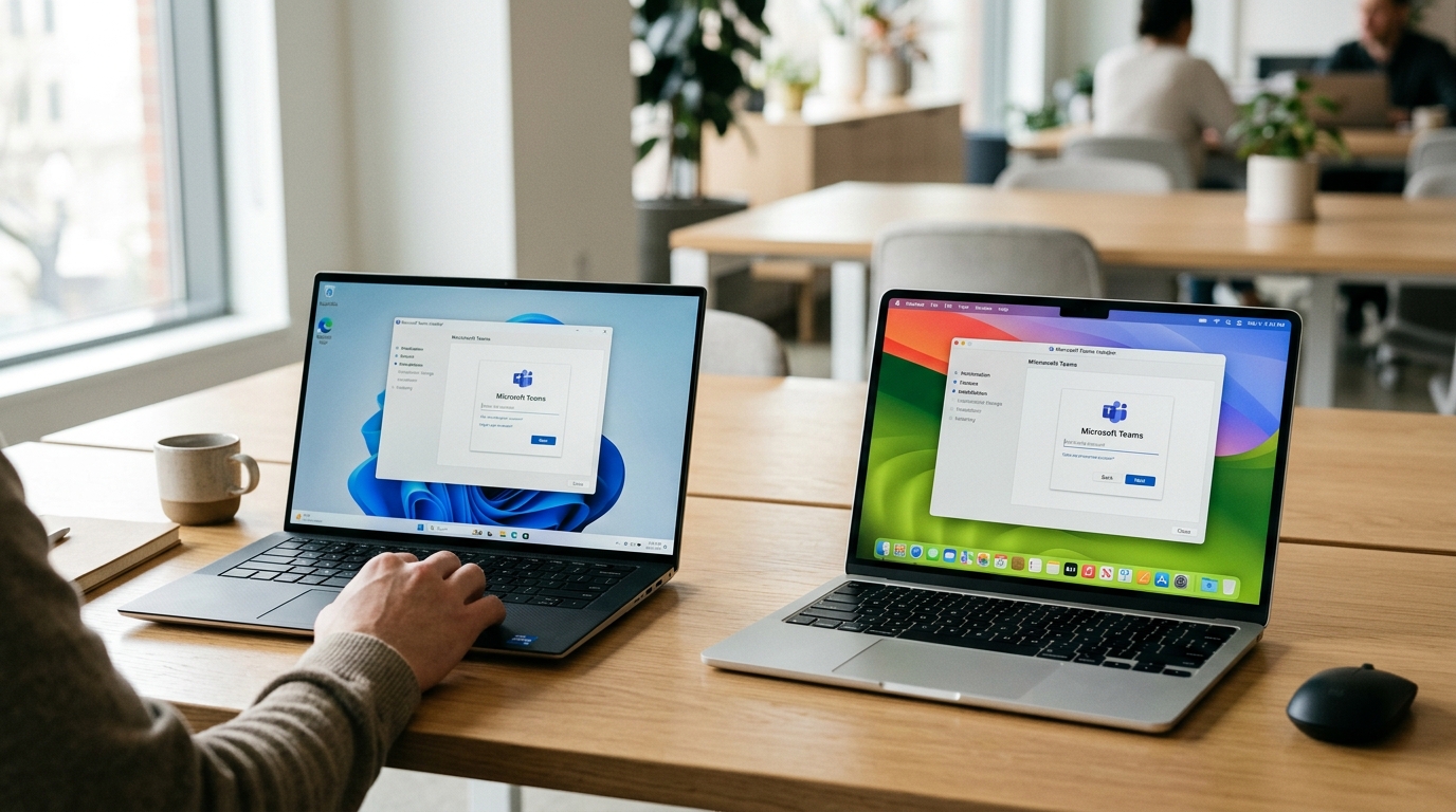 Teams电脑版Windows与Mac安装步骤截图