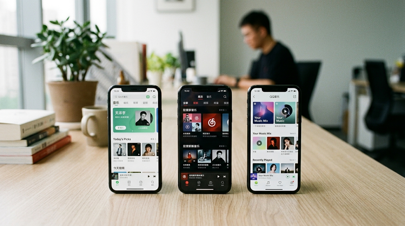 汽水音乐与网易云、QQ音乐推荐算法对比