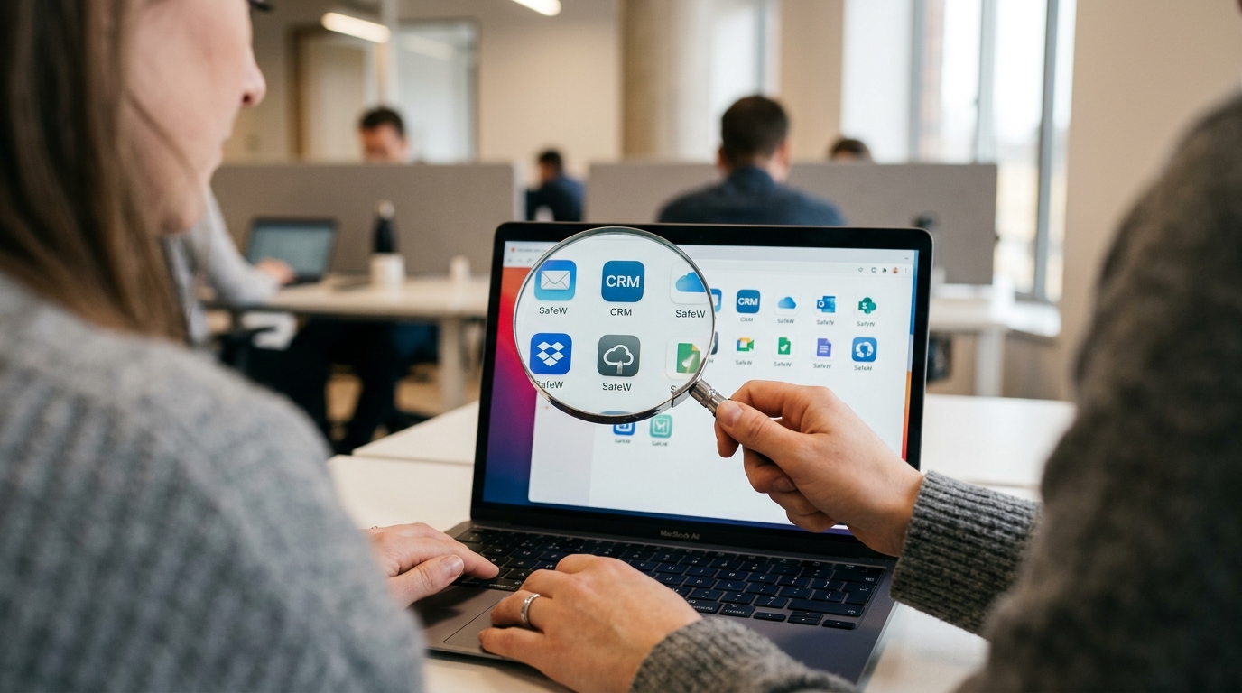 SafeW 含义模糊需要身份验证的概念图