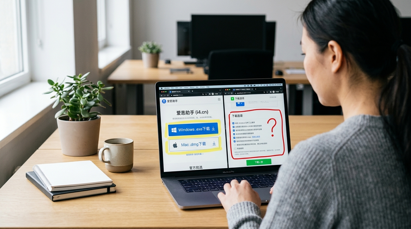 爱思助手下载官方渠道 i4.cn 与山寨站辨别对比