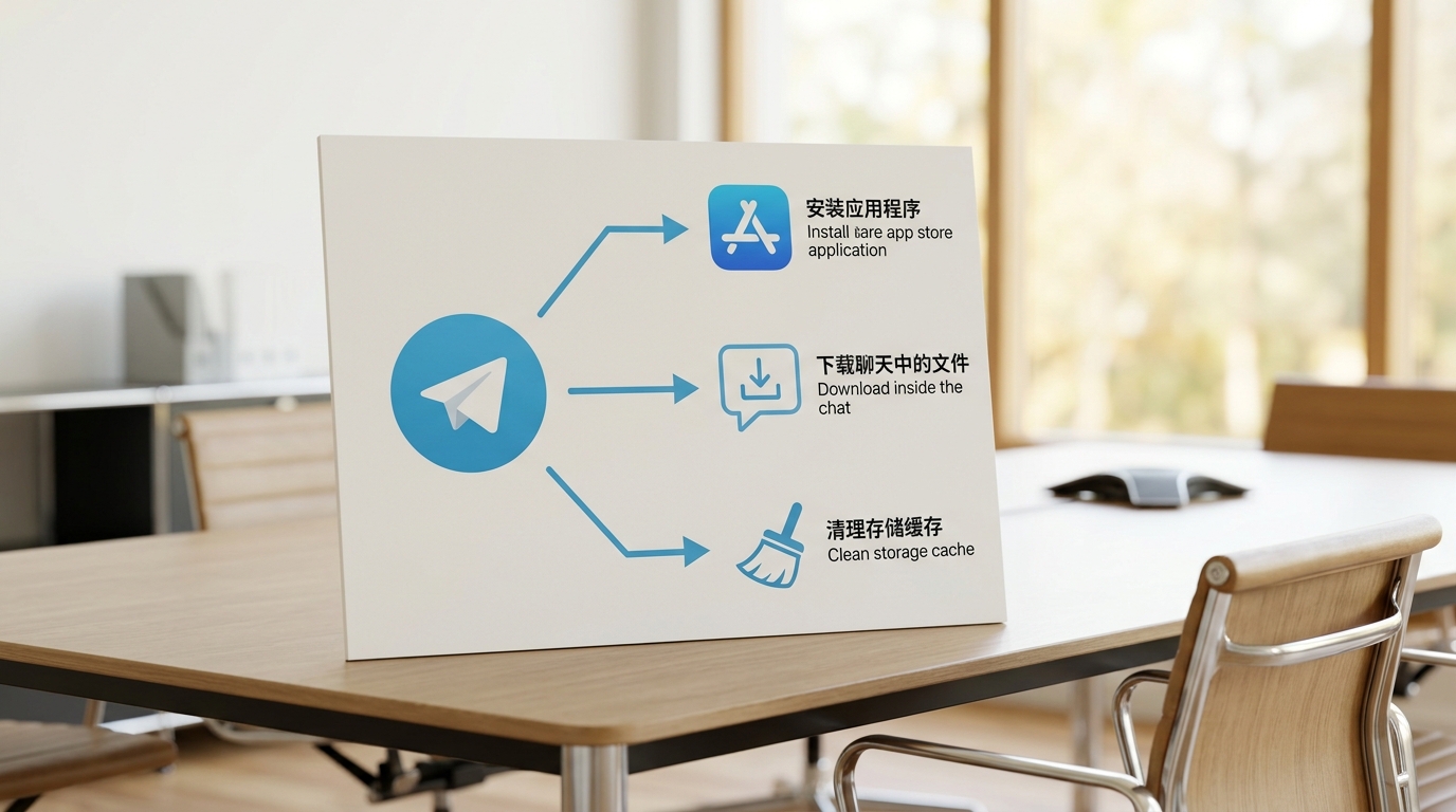 telegram下载三种常见需求场景拆解图