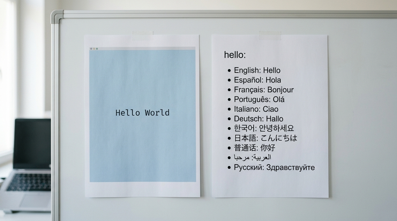 hello word翻译器两种搜索意图分流图