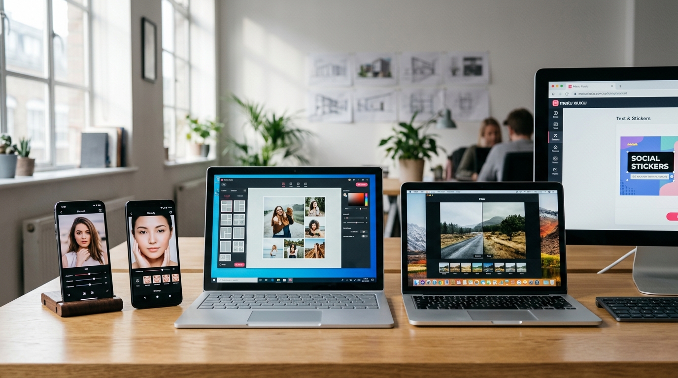 美图秀秀iOS安卓Windows Mac网页版多平台版本对比