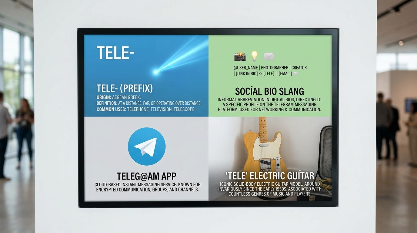 区分 tele 与 Telegram 四种含义对照图