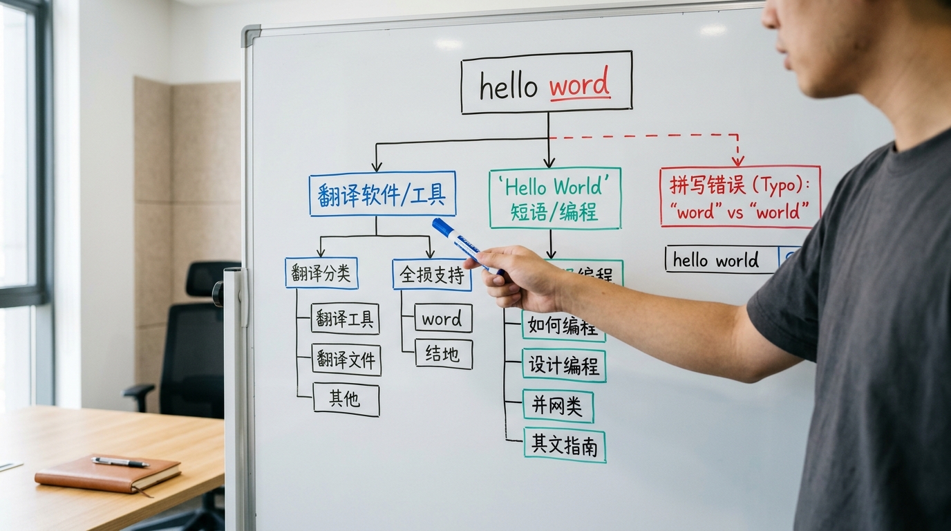 hello word翻译器三种含义决策树图解