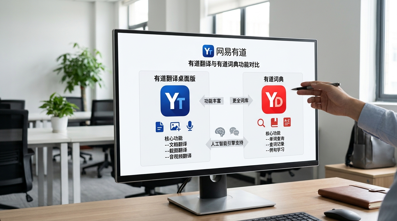 有道翻译下载前需分清的产品线对比图