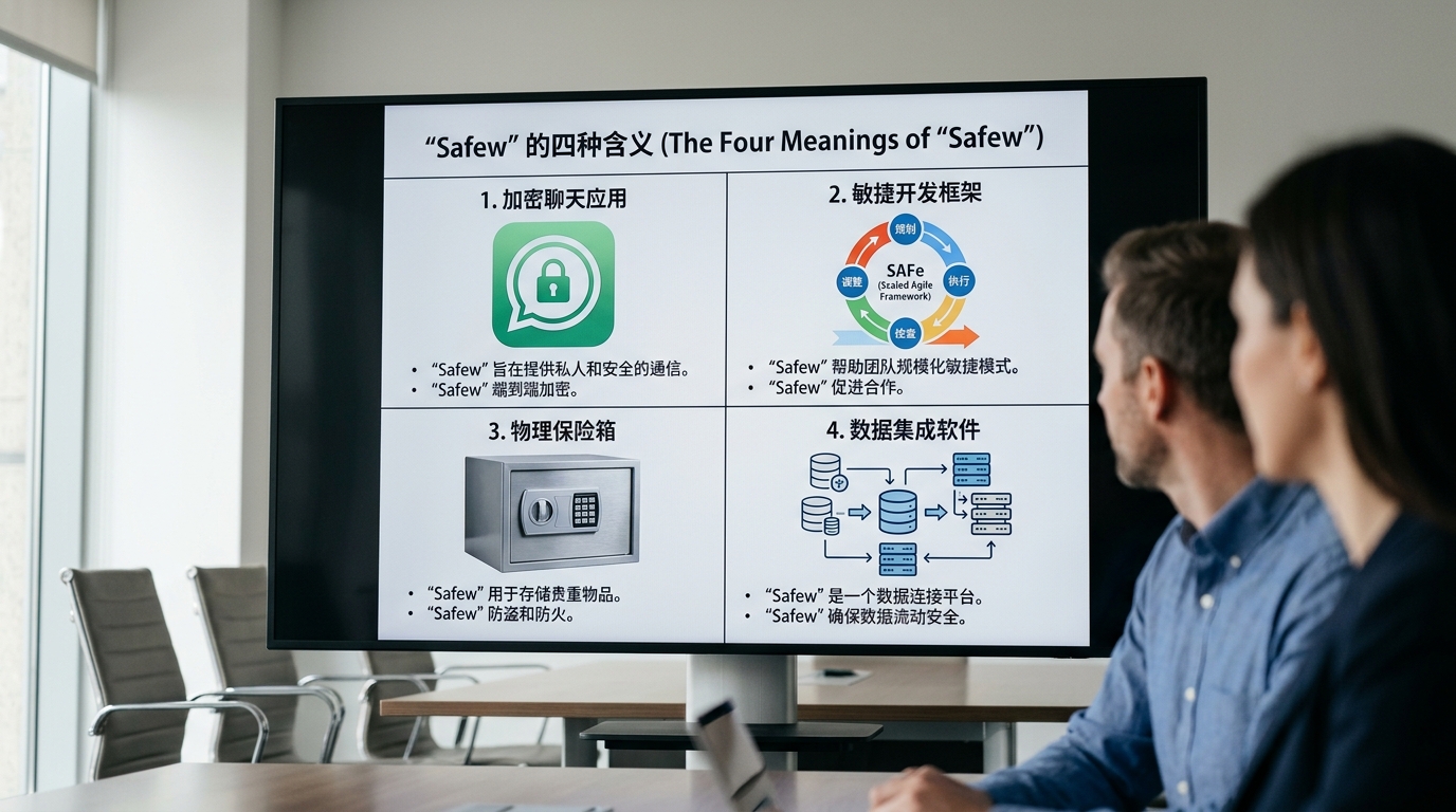 safew 四种含义横向对比表 软件框架保险箱数据工具