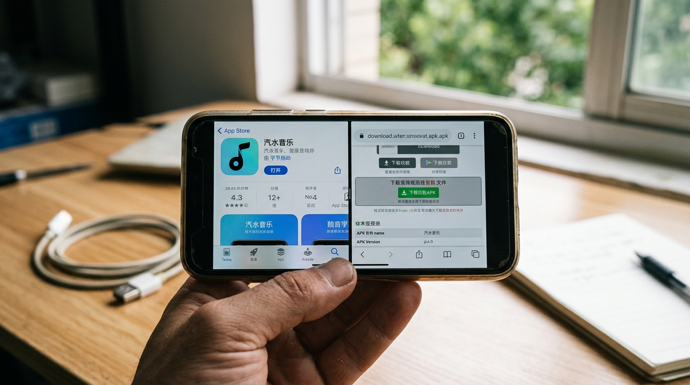 汽水音乐下载官方渠道与第三方APK真假辨别对比