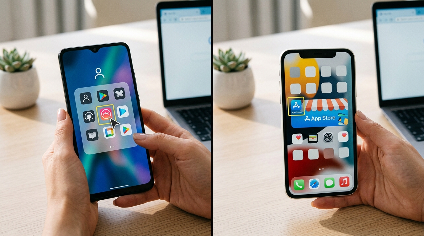 安卓与iPhone美图秀秀下载渠道对比