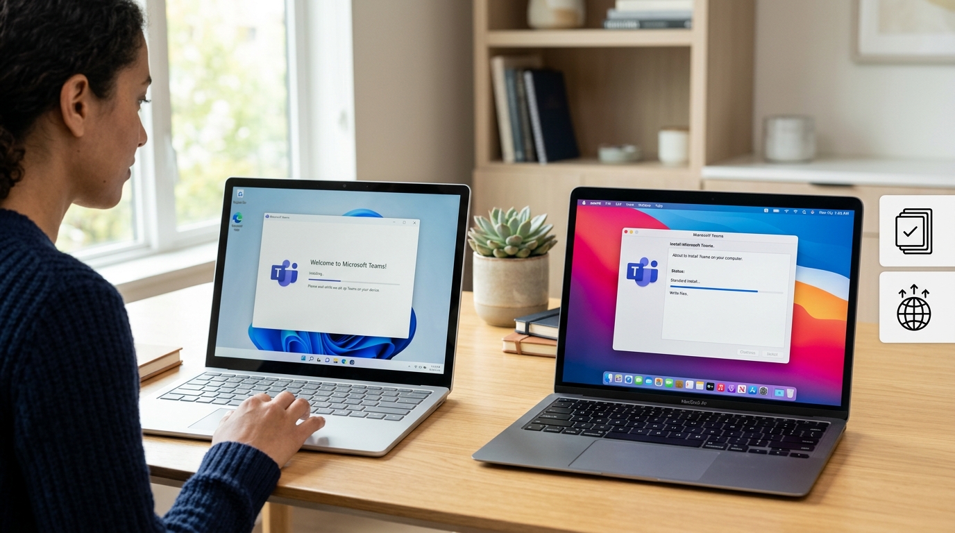 Teams下载前的 Windows 和 Mac 系统要求对比