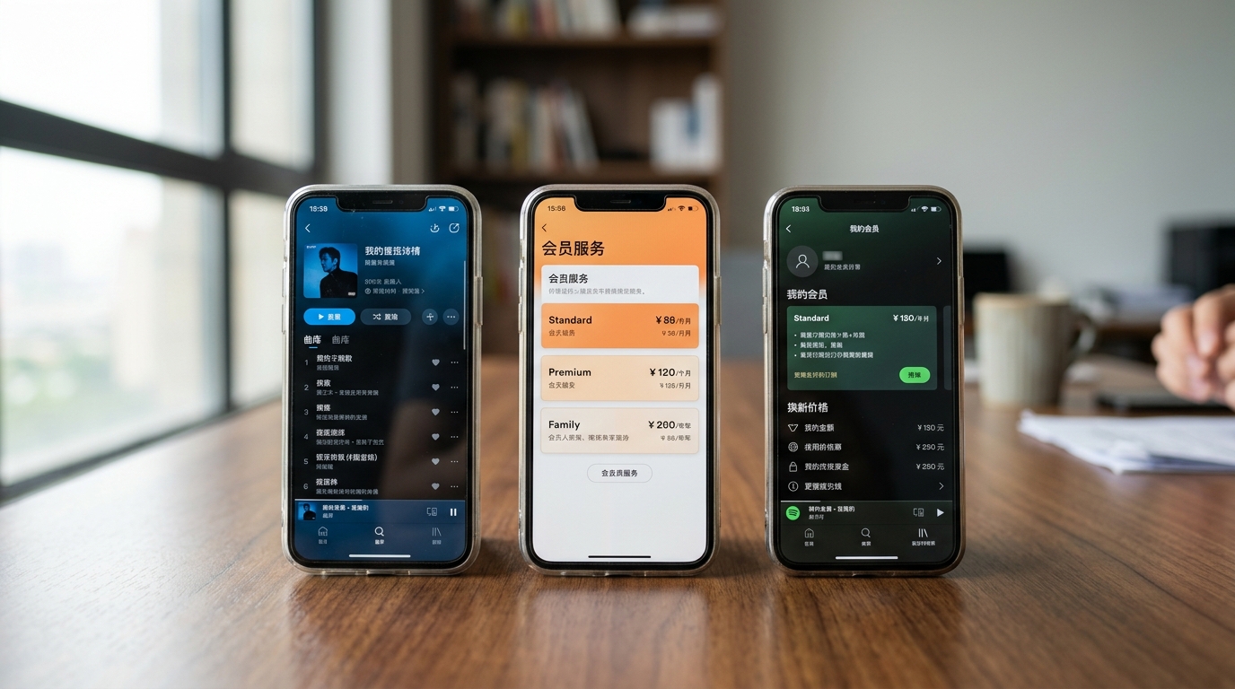 汽水音乐和QQ音乐网易云核心差异对比