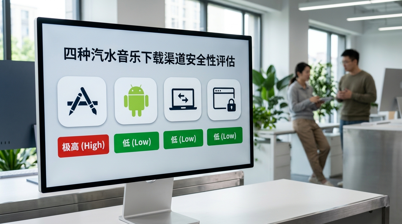 汽水音乐下载四种正规渠道横向对比表