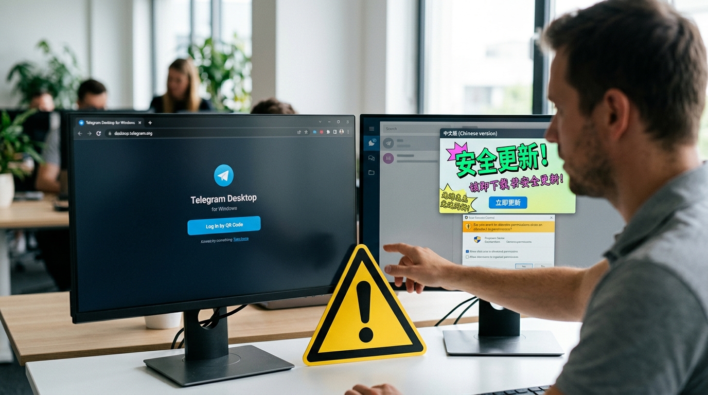 telegram电脑版官方版与非官方中文版安全对比