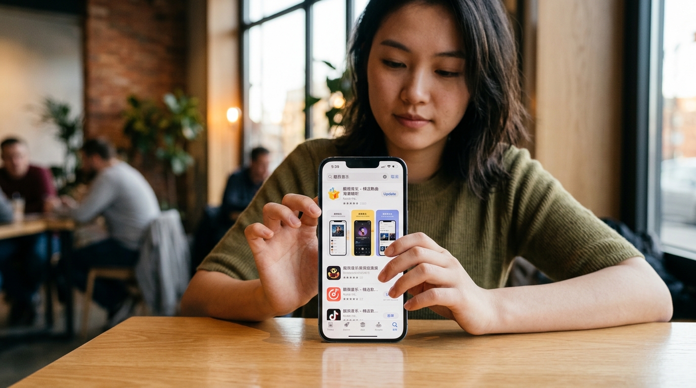 iOS 苹果设备汽水音乐下载 App Store 搜索界面