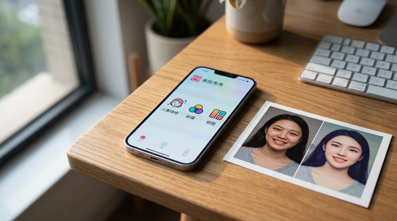 美图秀秀是什么 免费图片美化App功能界面