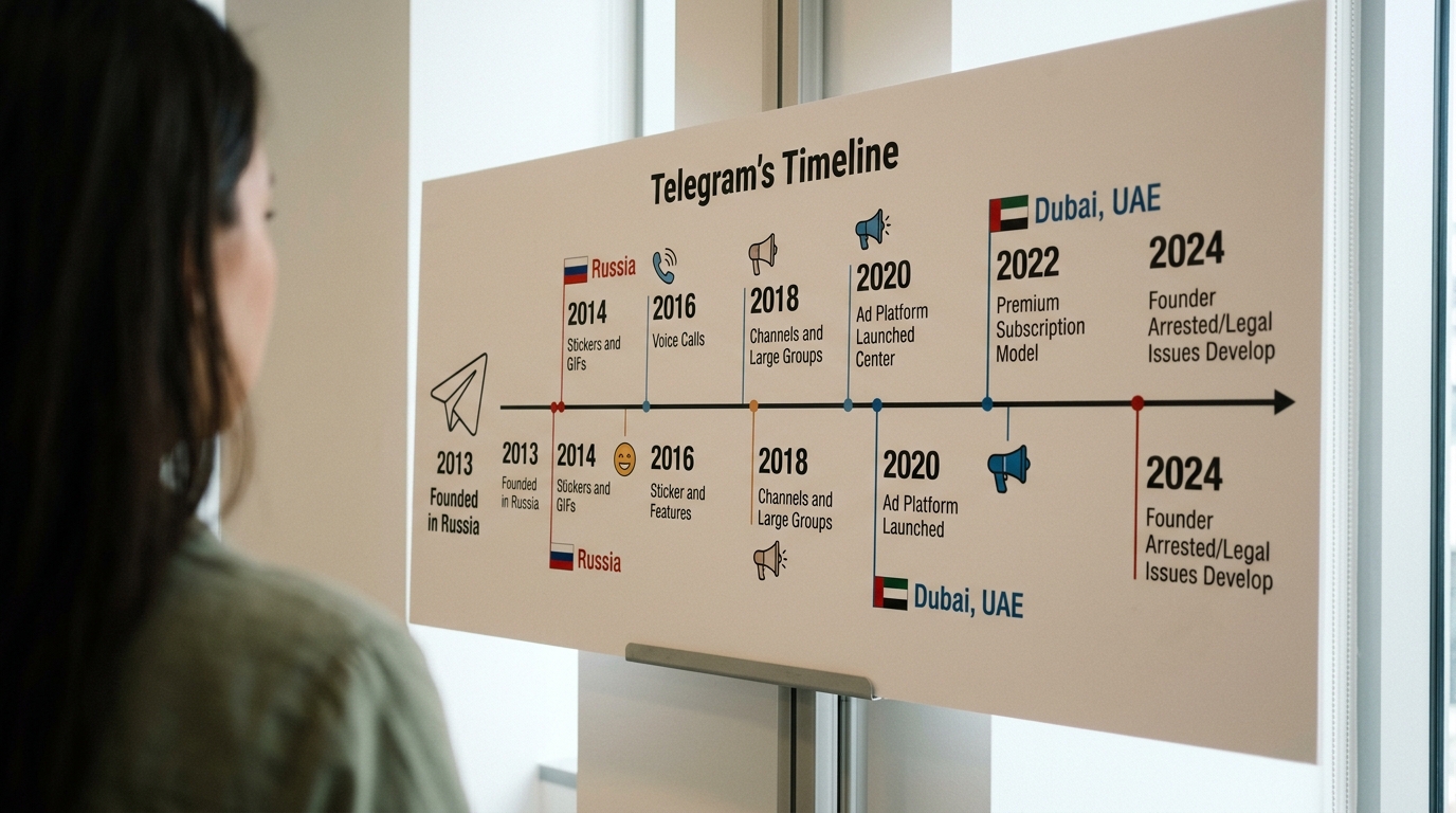 Telegram 发展历程时间线 创始与关键节点