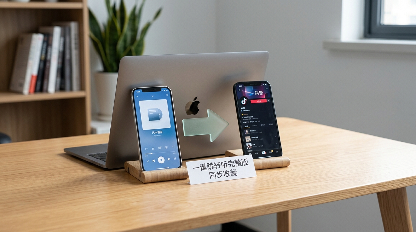 汽水音乐和抖音关系图解 热门BGM导流路径