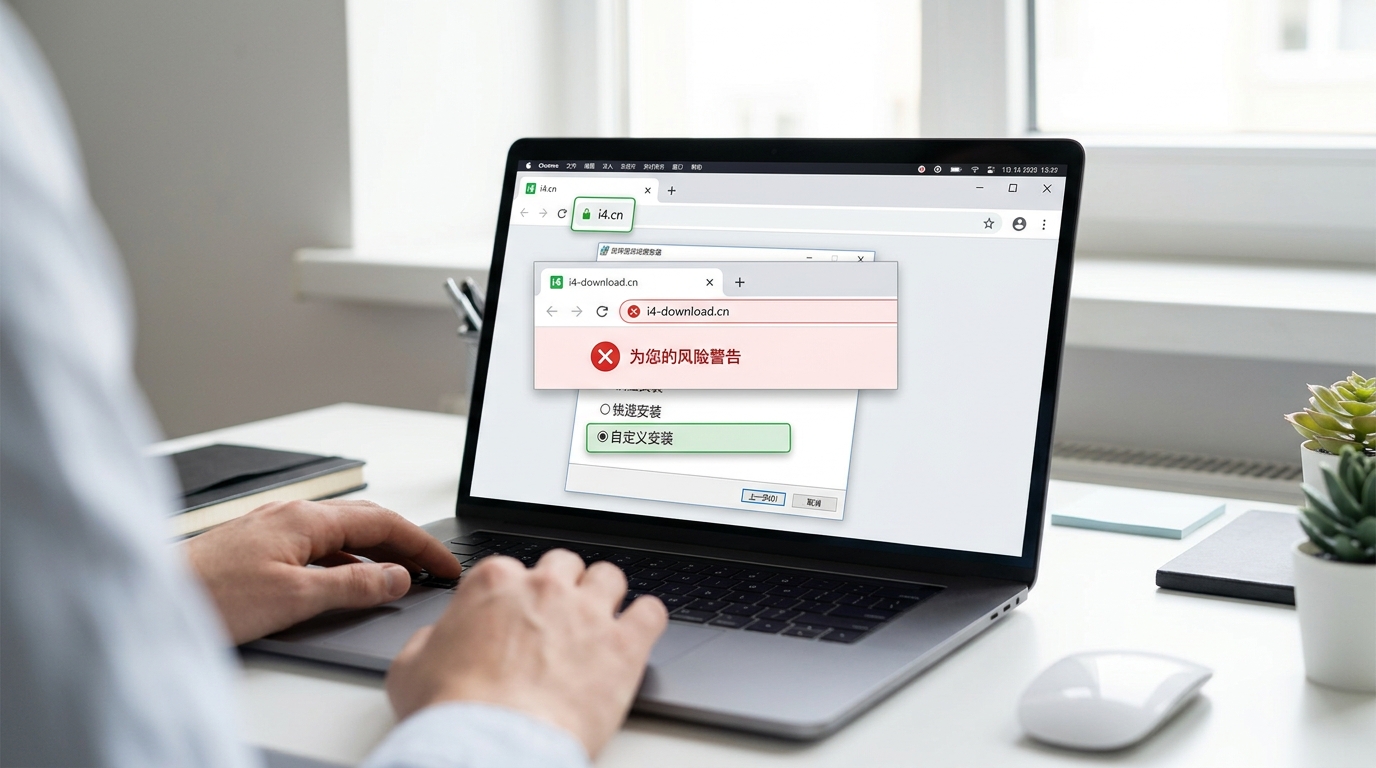 爱思助手下载官方域名 i4.cn 验证与假站对比
