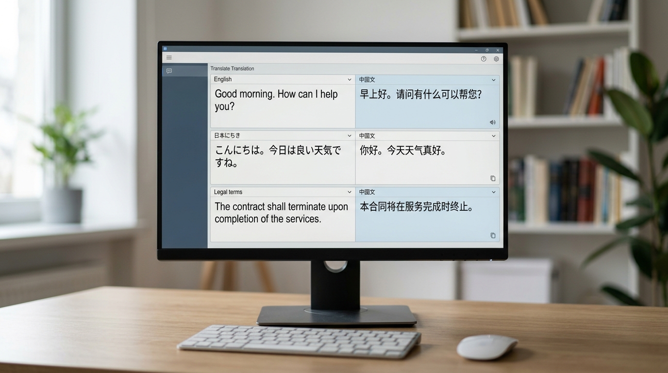 有道翻译电脑版109种语言翻译质量对比