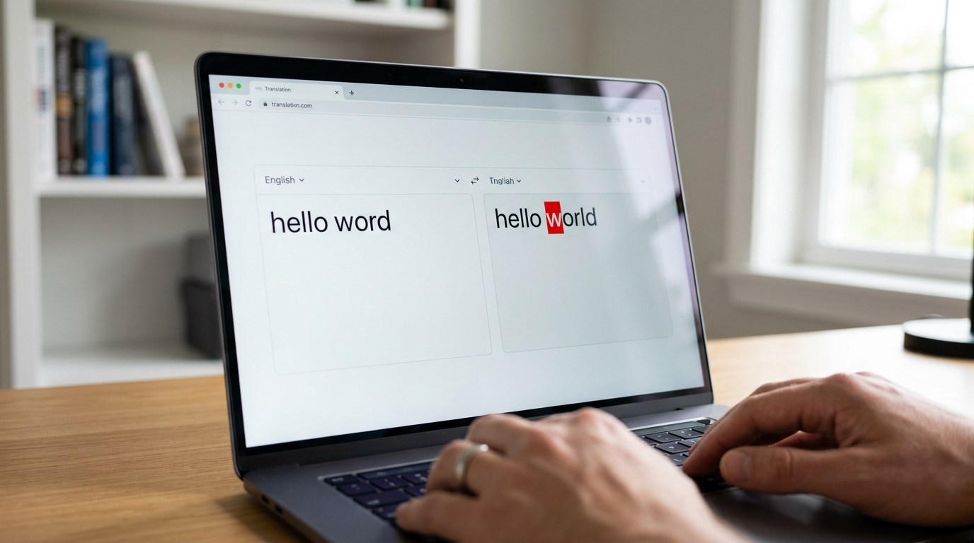 hello word翻译官网与hello world拼写区别对比图