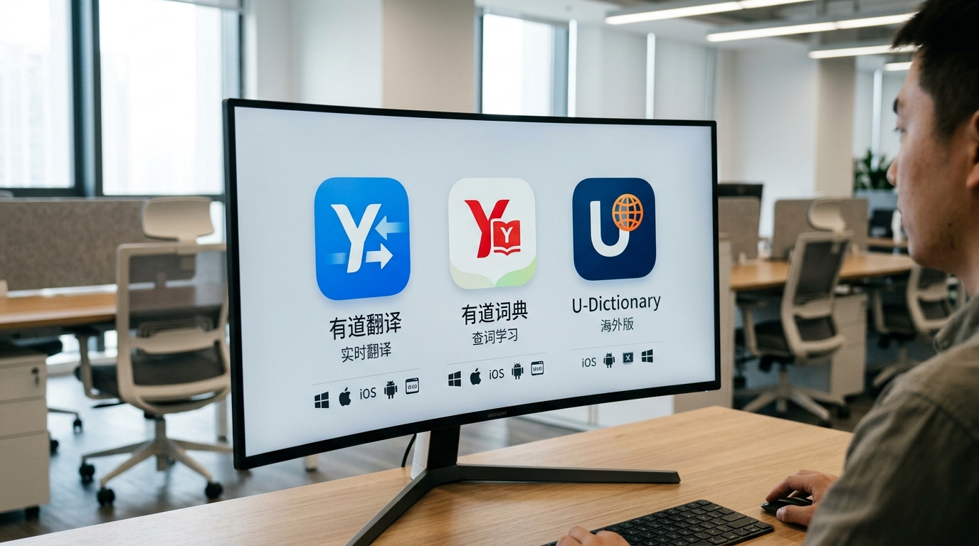 有道翻译下载与有道词典U-Dictionary区别对比图