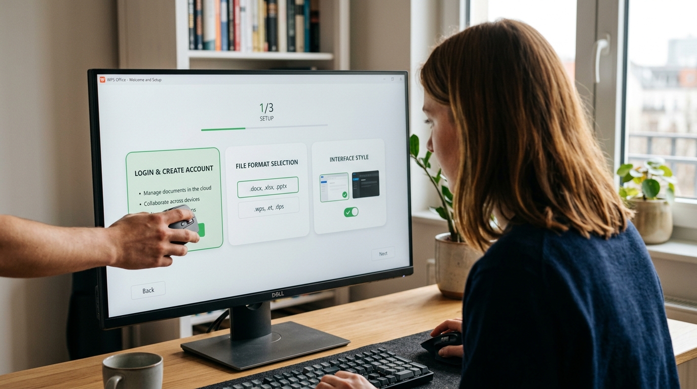 WPS Office初始设置界面导览截图