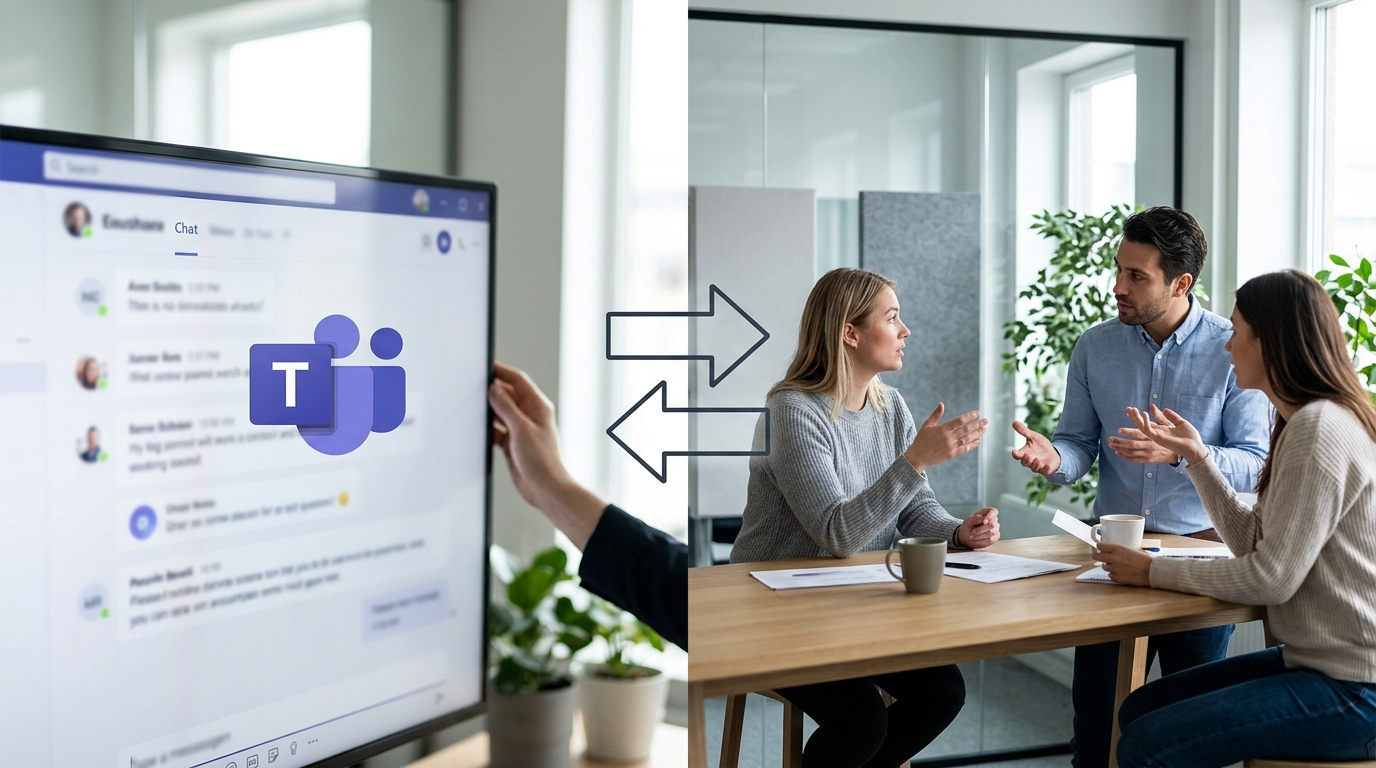Teams 是指 Microsoft Teams 应用还是团队本身的对比图