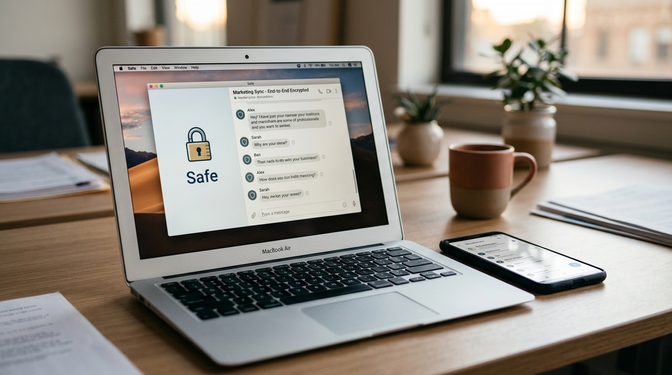 safew下载后的加密通信界面展示