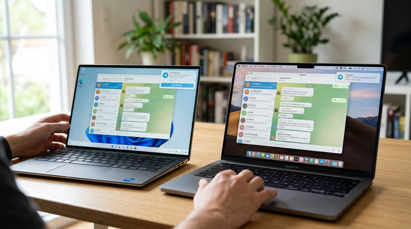telegram电脑版在Windows和macOS上的系统支持对比