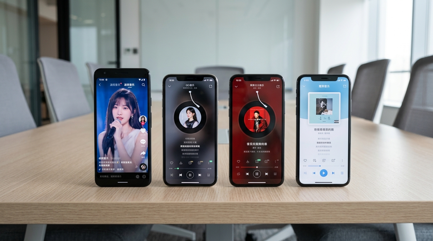 汽水音乐电脑版与QQ音乐网易云酷狗对比
