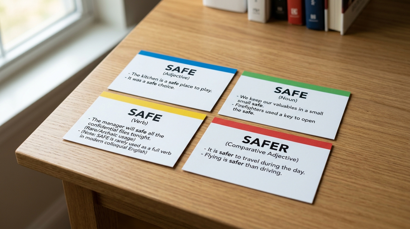 safe 与 safer 单词释义 safew 拼写对照