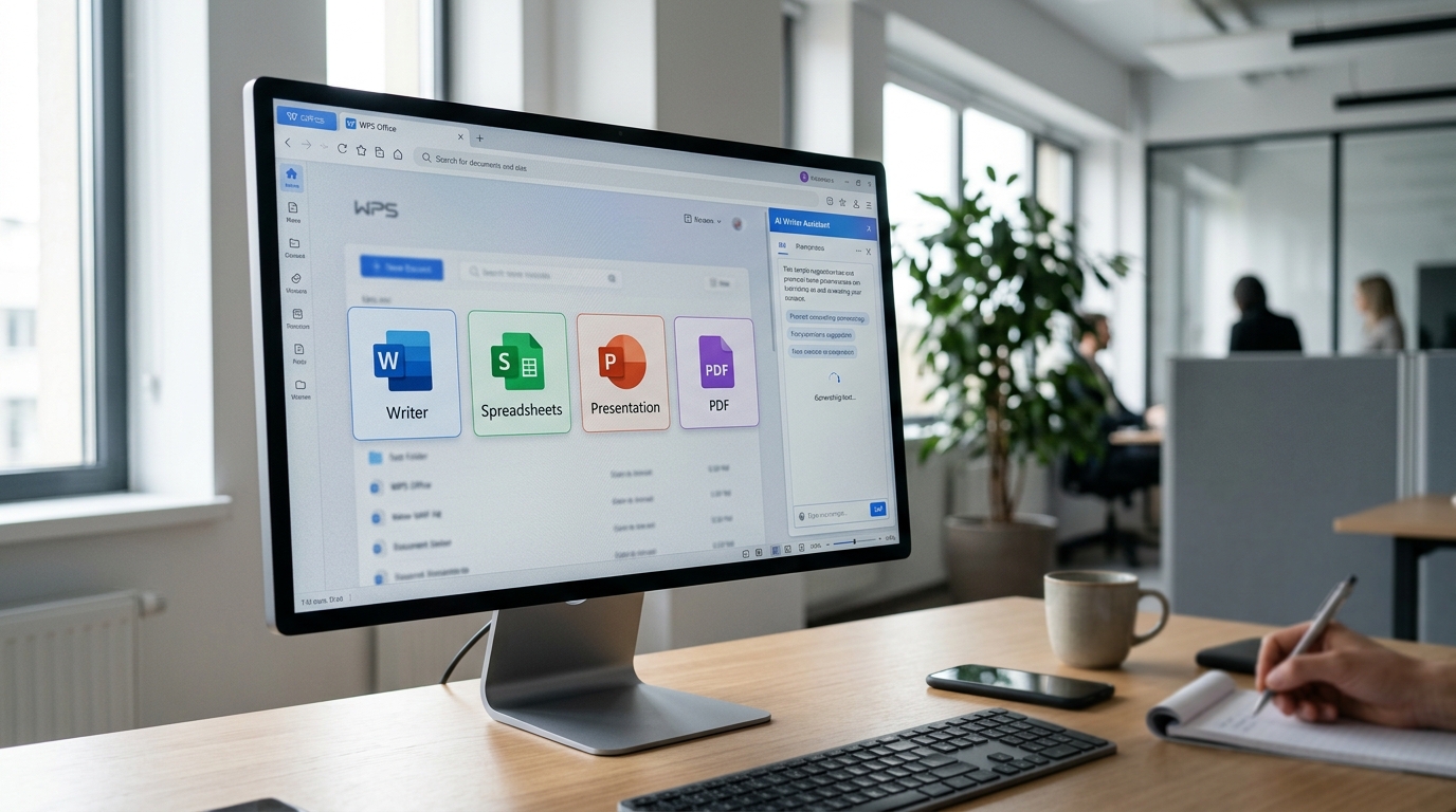 WPS Office 核心功能文字表格演示PDF四大模块界面