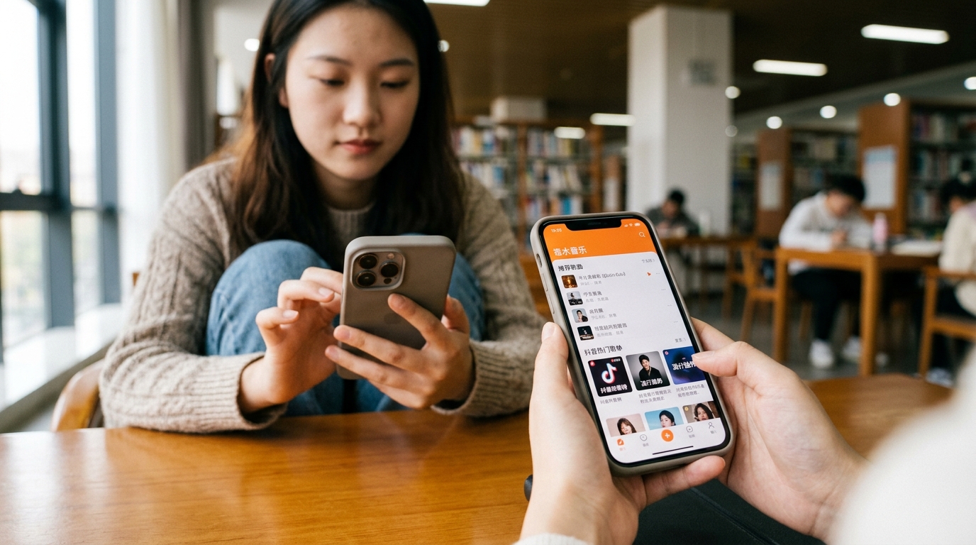 汽水音乐App界面展示个性化推荐与抖音热门歌曲整合