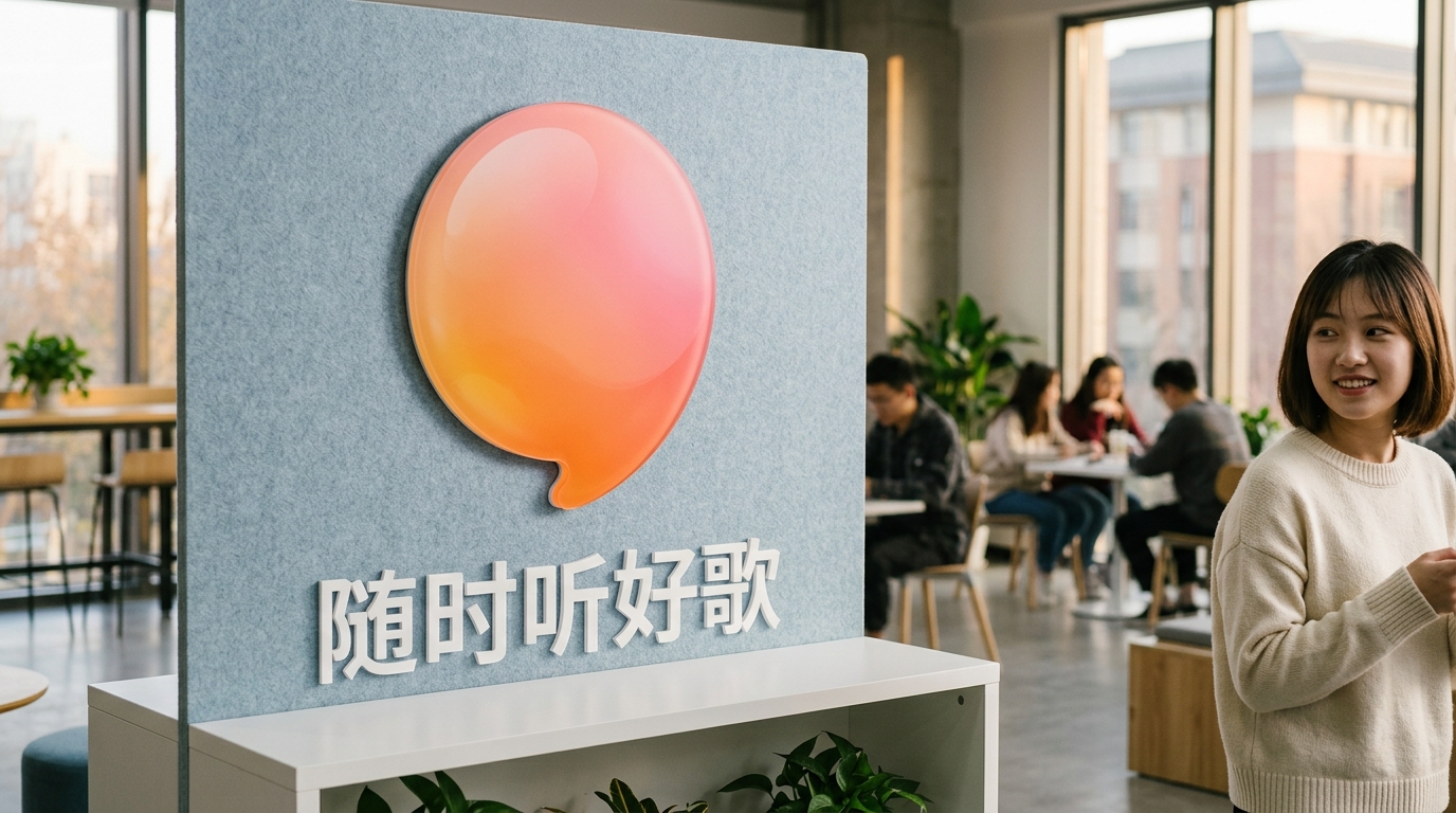 汽水音乐名字含义与气泡形logo设计