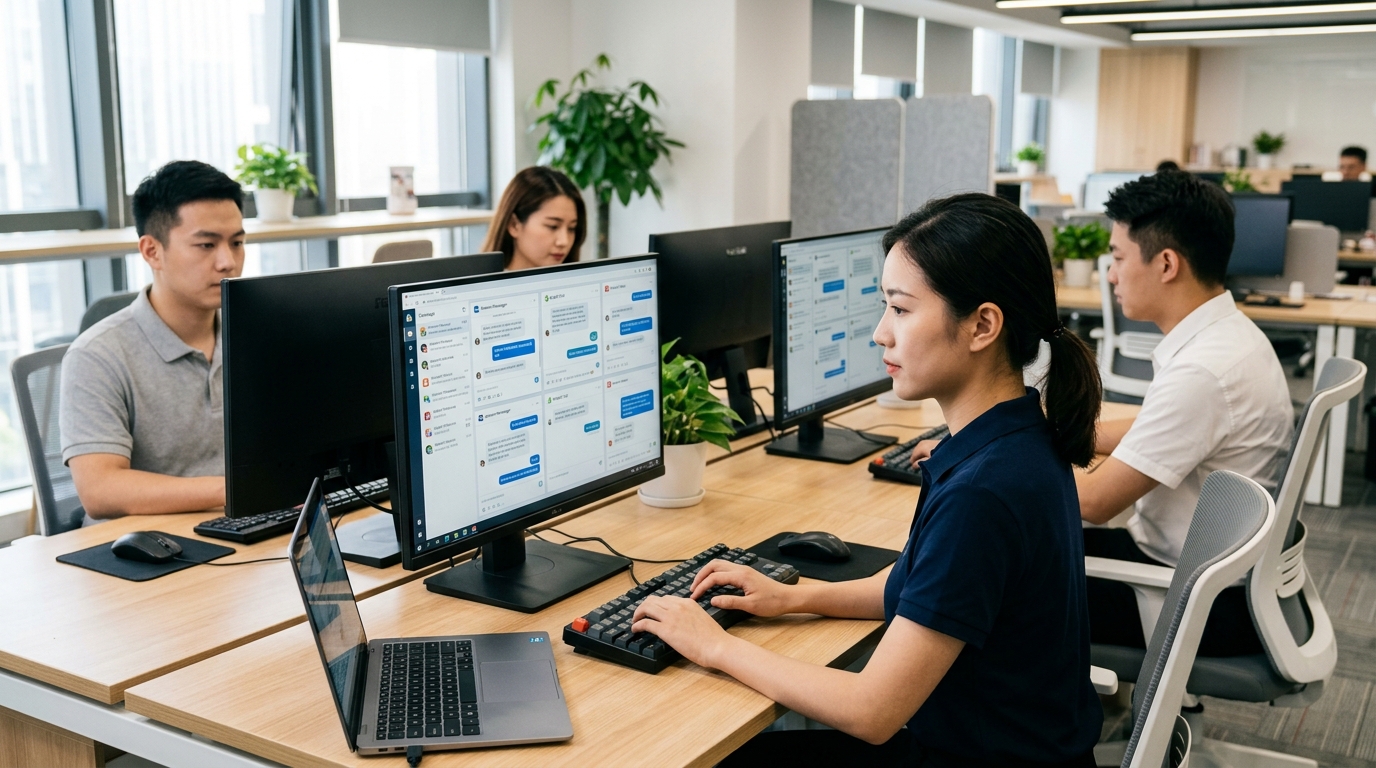 跨境客服团队使用HelloGPT管理多平台多语言对话